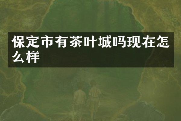 保定市有茶叶城吗现在怎么样