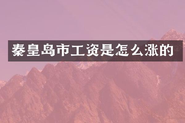 秦皇岛市工资是怎么涨的