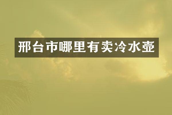 邢台市哪里有卖冷水壶
