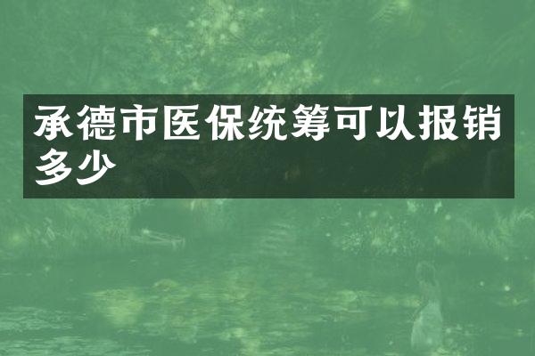 承德市医保统筹可以报销多少