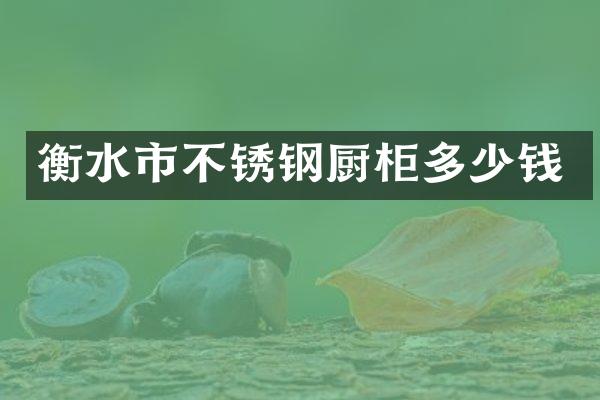 衡水市不锈钢厨柜多少钱