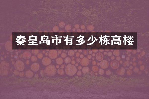 秦皇岛市有多少栋高楼