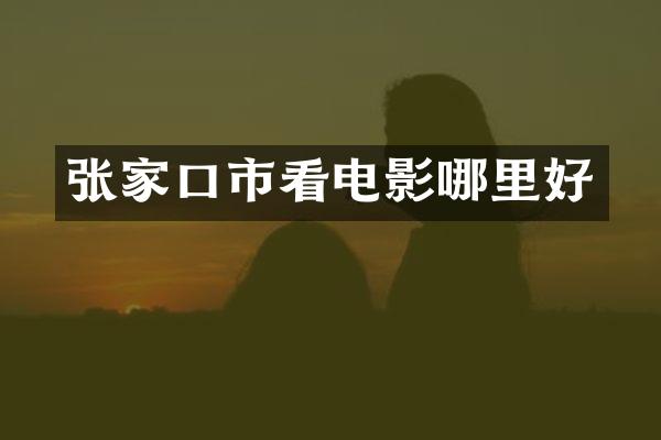 张家口市看电影哪里好