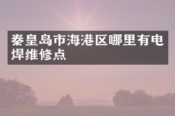 秦皇岛市海港区哪里有电焊维修点
