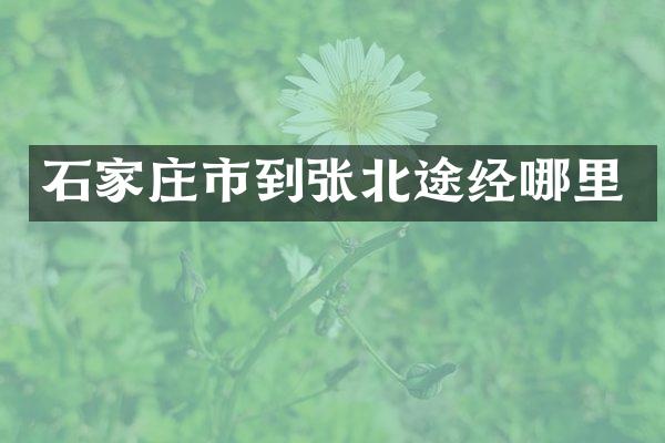 石家庄市到张北途经哪里