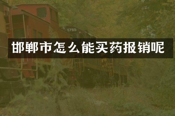 邯郸市怎么能买药报销呢
