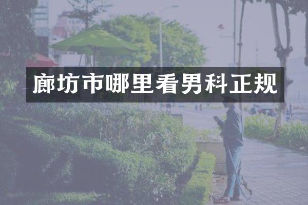 廊坊市哪里看男科正规