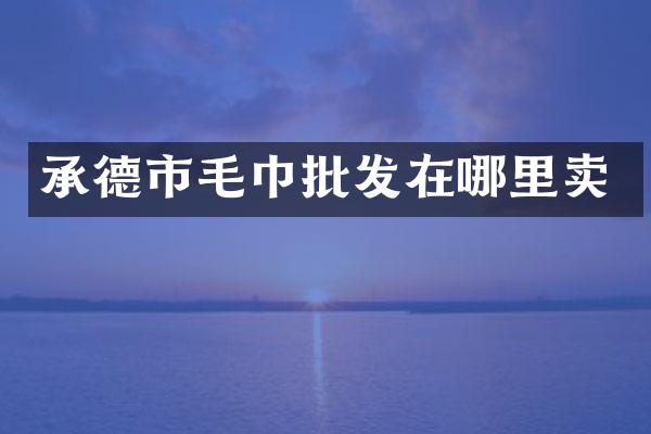 承德市毛巾批发在哪里卖
