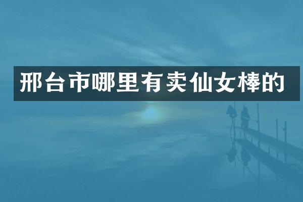 邢台市哪里有卖仙女棒的