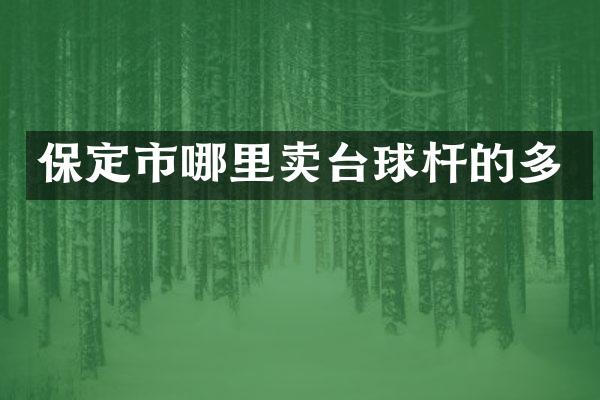 保定市哪里卖台球杆的多