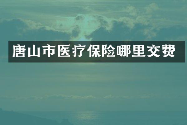 唐山市医疗保险哪里交费