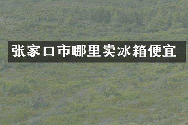 张家口市哪里卖冰箱便宜