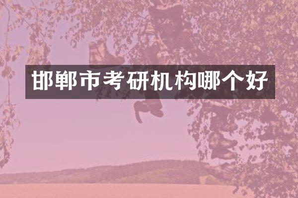 邯郸市考研机构哪个好