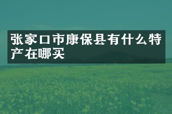 张家口市康保县有什么特产在哪买
