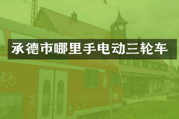 承德市哪里手电动三轮车