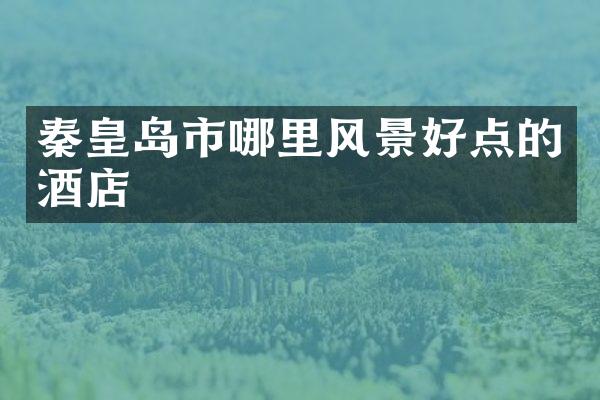 秦皇岛市哪里风景好点的酒店
