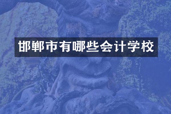邯郸市有哪些会计学校