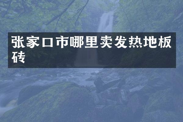 张家口市哪里卖发热地板砖