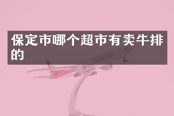 保定市哪个超市有卖牛排的