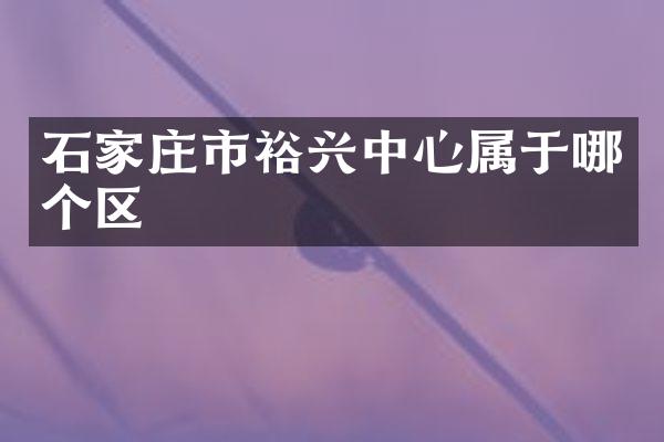 石家庄市裕兴中心属于哪个区