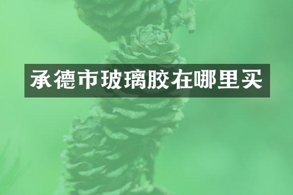 承德市玻璃胶在哪里买