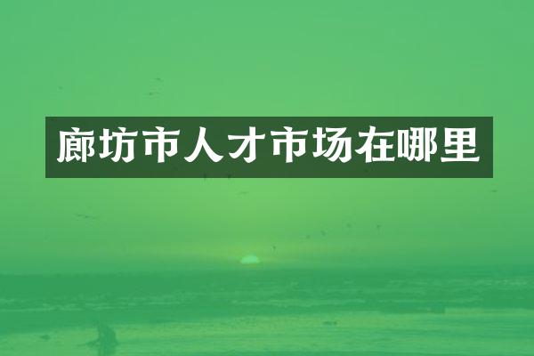 廊坊市人才市场在哪里