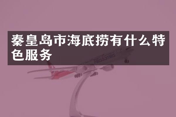 秦皇岛市海底捞有什么特色服务