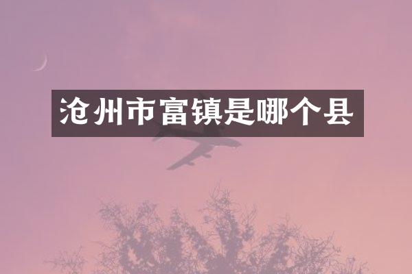沧州市富镇是哪个县