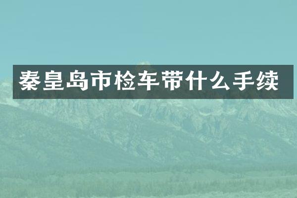 秦皇岛市检车带什么手续