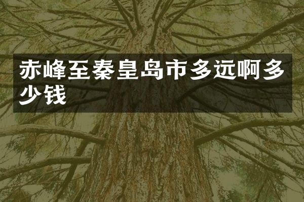 赤峰至秦皇岛市多远啊多少钱