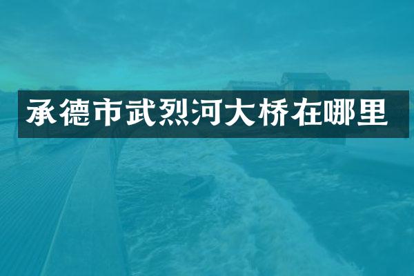 承德市武烈河大桥在哪里