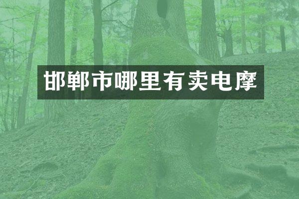 邯郸市哪里有卖电摩