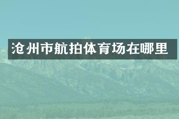 沧州市航拍体育场在哪里