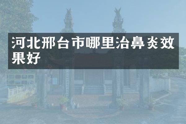 河北邢台市哪里治鼻炎效果好