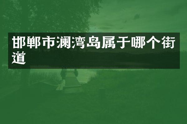 邯郸市澜湾岛属于哪个街道