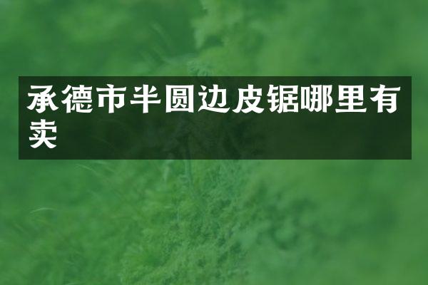 承德市半圆边皮锯哪里有卖