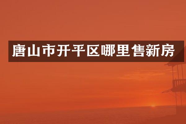 唐山市开平区哪里售新房