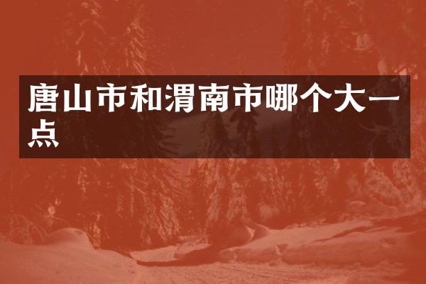 唐山市和渭南市哪个大一点