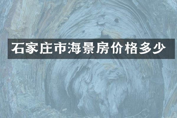 石家庄市海景房价格多少