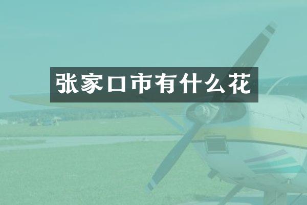张家口市有什么花