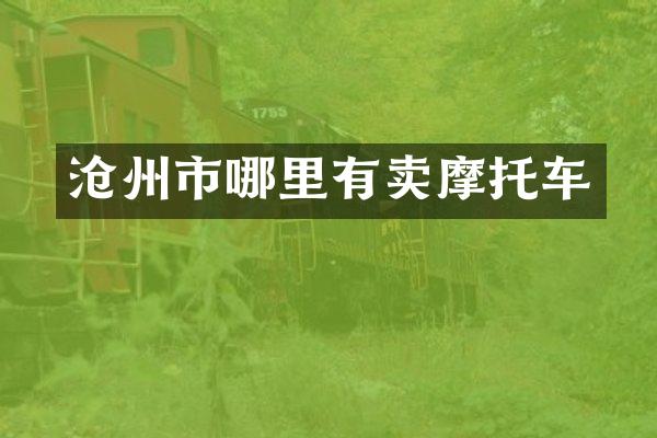 沧州市哪里有卖摩托车