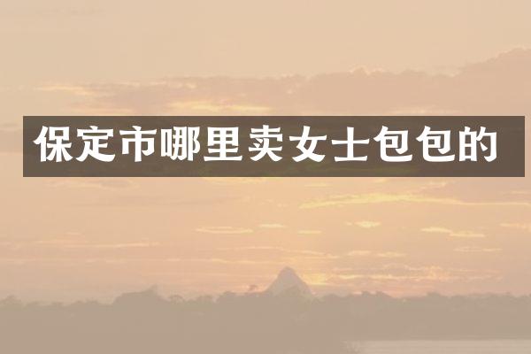 保定市哪里卖女士包包的