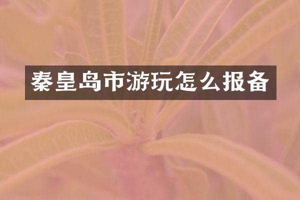 秦皇岛市游玩怎么报备