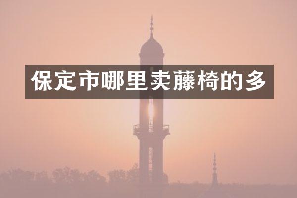 保定市哪里卖藤椅的多