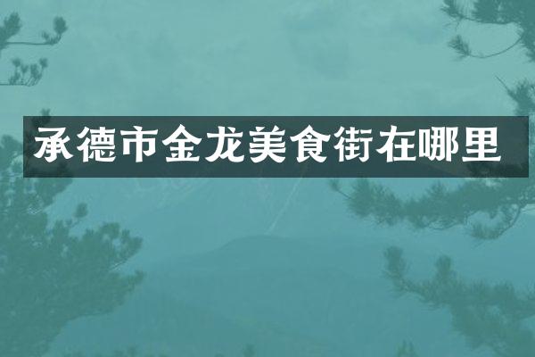 承德市金龙美食街在哪里