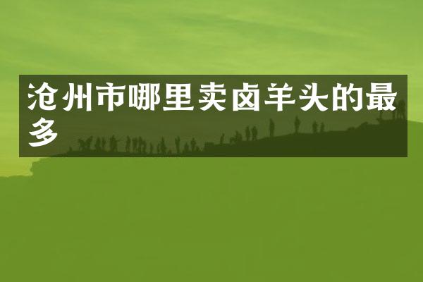 沧州市哪里卖卤羊头的最多