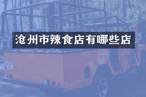 沧州市辣食店有哪些店