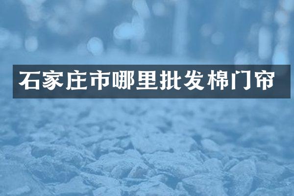 石家庄市哪里批发棉门帘