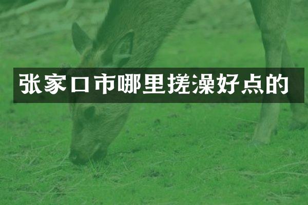 张家口市哪里搓澡好点的