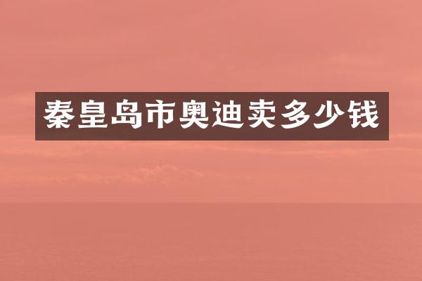 秦皇岛市奥迪卖多少钱